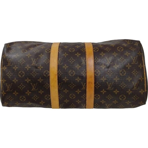 226380AH (S6) Louis Vuitton Travel Bag Keepall 45 Brown Monogram - Picture 3 of 9